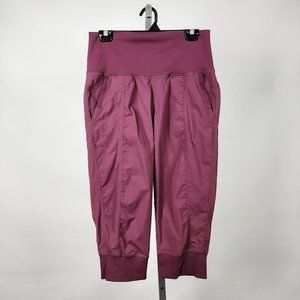 Lululemon Burgundy High Rise Crop Joggers Size 10